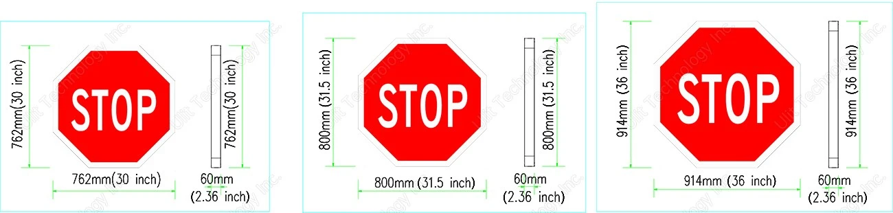 Stop and Slow Sign Size Stop and Slow Sign Size